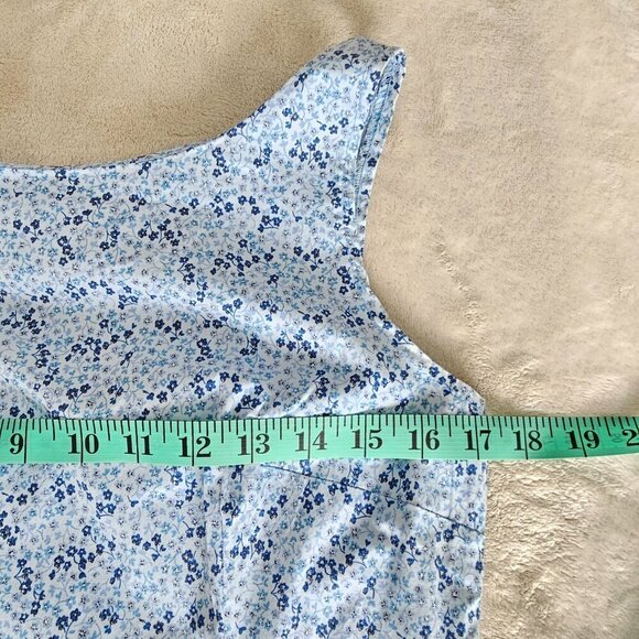 Reitman's Petites Blue Floral Dress, Size 10 - Picture 5 of 12